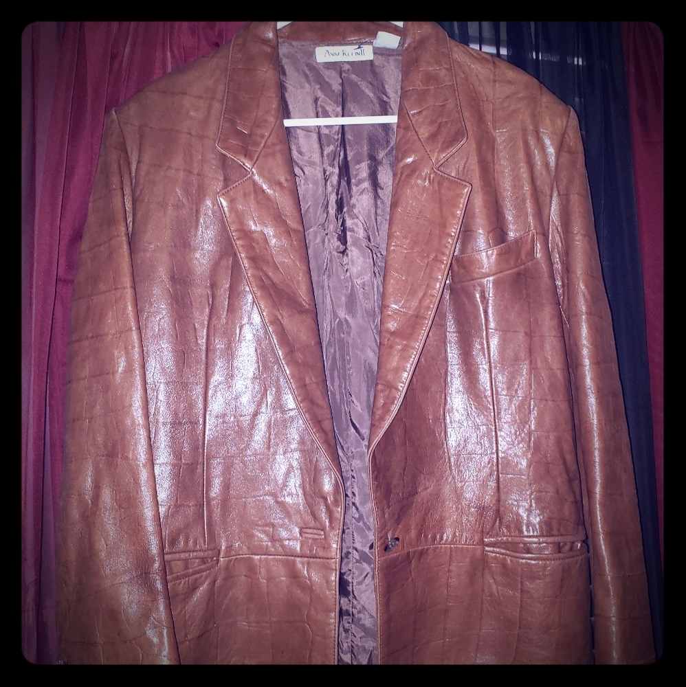Vintage Leather Blazer